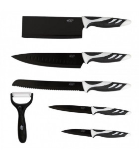 Set de 6 Facas Cecotec Swiss Chef preto
