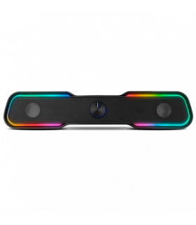 Soundbar Ozone Solo RGB 2.0 6W RMS Bluetooth Preta