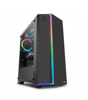 Caixa ATX Nox Infinity Neon RGB c/ Janela Preta