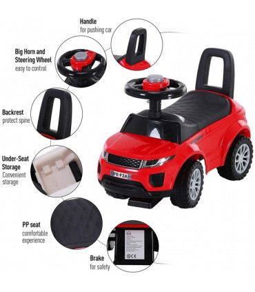 Carro Andador Estilo RG Rover Vermelho