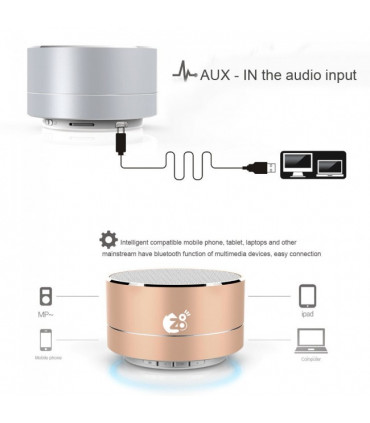 Coluna Portátil Bluetooth Z8tech A10