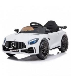 Carro Elétrico Mercedes GTR 12V Bateria c/ Comando Branco