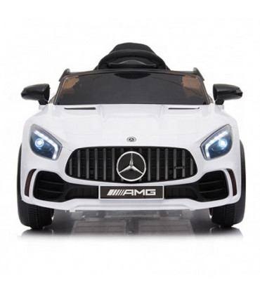 Carro Elétrico Mercedes GTR 12V Bateria c/ Comando Branco