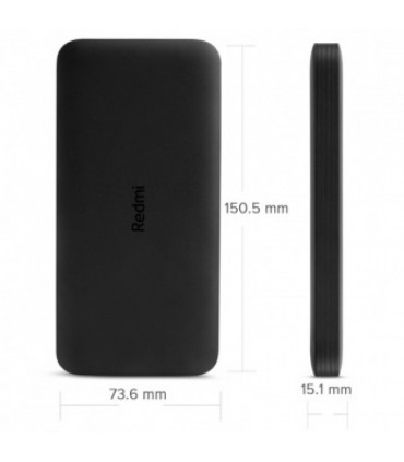 PowerBank Xiaomi Redmi Power Bank 10.000mAh Preta