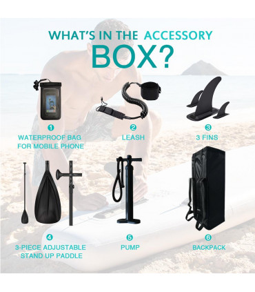 Paddle Insuflavel Feath-R-Lite Azul