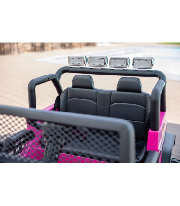 Carro Elétrico Jeep Rough Speed 4x4 Rosa