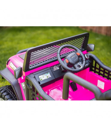 Carro Elétrico Jeep Rough Speed 4x4 Rosa