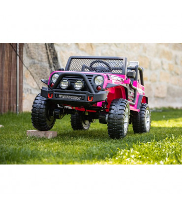 Carro Elétrico Jeep Rough Speed 4x4 Rosa