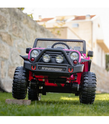 Carro Elétrico Jeep Rough Speed 4x4 Rosa