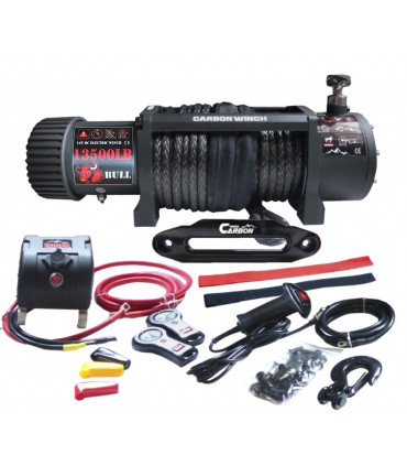 GUINCHO ELÉTRICO BULL 13500LBS 7HP (6126 KG) 12V C. SINTÉTICO