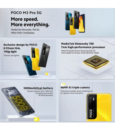 Smartphone Xiaomi Poco M3 PRO 5G (4GB/64GB)