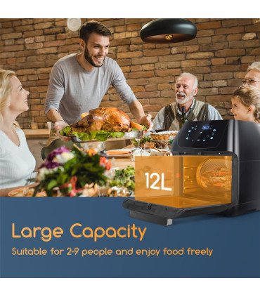 Forno + Fritadeira AirFryer Multifunções 12L Aigostar Owen
