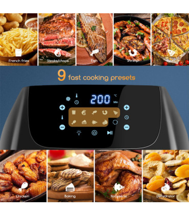 Forno + Fritadeira AirFryer Multifunções 12L Aigostar Owen