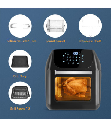 Forno + Fritadeira AirFryer Multifunções 12L Aigostar Owen