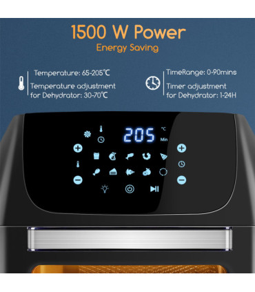 Forno + Fritadeira AirFryer Multifunções 12L Aigostar Owen