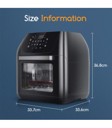 Forno + Fritadeira AirFryer Multifunções 12L Aigostar Owen