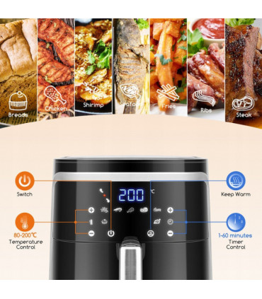 Fritadeira AirFryer 1900W 7L Aigostar Cube Touch