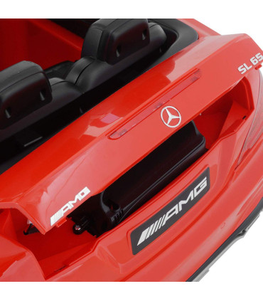 Carro Elétrico Mercedes SL65 12V Bateria c/ Comando Vermelho