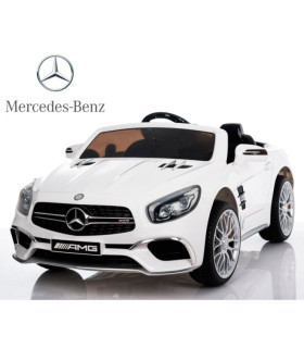 Carro Elétrico Mercedes SL65 12V Bateria c/ Comando Branco