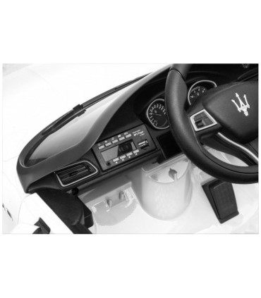 Carro Elétrico Maserati Ghibli SL631 12V Bateria c/ Comando Branco