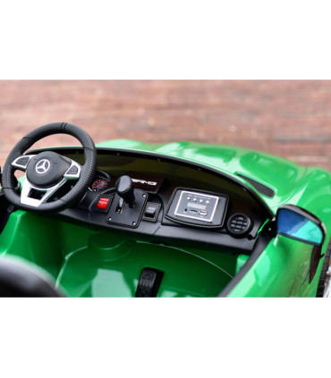 Carro Elétrico Mercedes AMG GTR XL 24V (2x12v) Bateria c/ Comando Verde