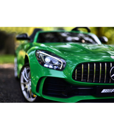 Carro Elétrico Mercedes AMG GTR XL 24V (2x12v) Bateria c/ Comando Verde