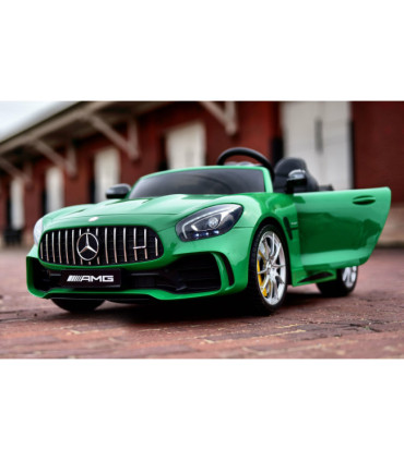 Carro Elétrico Mercedes AMG GTR XL 24V (2x12v) Bateria c/ Comando Verde