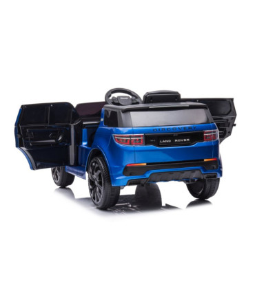 Carro Elétrico Land Rover Discovery 12V Bateria c/ Comando Azul Metalizado