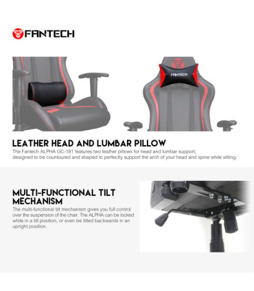 Cadeira Fantech Gaming GC181 Red