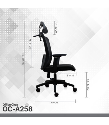 Cadeira Fantech Office A258 Black