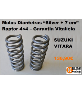 Molas Dianteiras “Silver + 7 cm” Raptor 4×4