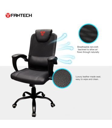 Cadeira Fantech Office & Gaming GC185x Black