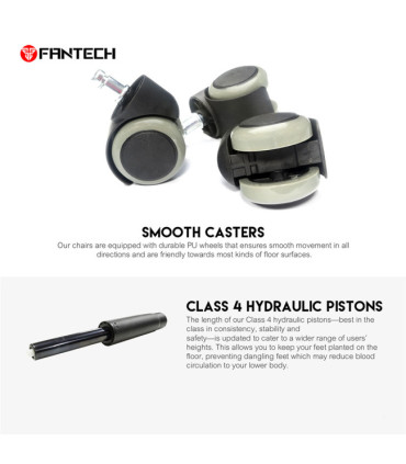 Cadeira Fantech Office & Gaming GC185x Black