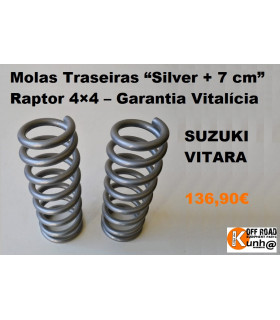 Molas Traseiras “Silver + 7 cm” Raptor 4×4