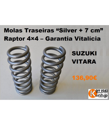 Molas Traseiras “Silver + 7 cm” Raptor 4×4