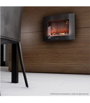 Lareira Elétrica Decorativa de Parede Cecotec Ready Warm 2600 Curved Flames