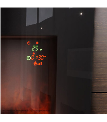 Lareira Elétrica Decorativa de Parede Cecotec Ready Warm 2600 Curved Flames