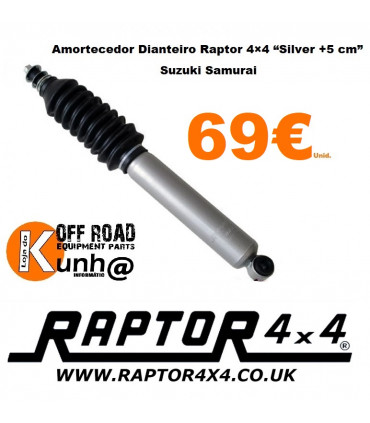 Amortecedor Dianteiro Raptor 4×4 “Silver +5 cm” Suzuki Samurai