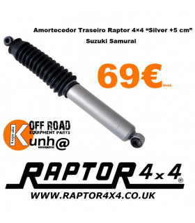 Amortecedor Traseiro Raptor 4×4 “Silver +5 cm” Suzuki Samurai