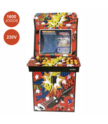 Consola de Jogos Arcada Retro C/ Tela Colorida E 1600 Jogos