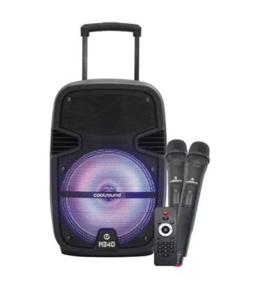 Coluna Portátil CoolSound A340 Bluetooth 250W Led