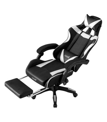Cadeira Gaming Premium COOL Rest Negro-Branco