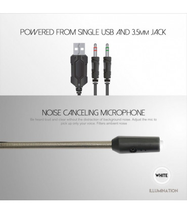 Auscultador Fantech Iris HG19 RGB