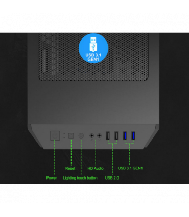 Caixa MTower Gamemax Paladin T801 Black S/ PSU