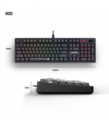 Teclado Mecânico Fantech Max Pro MK851 RGB (PT)