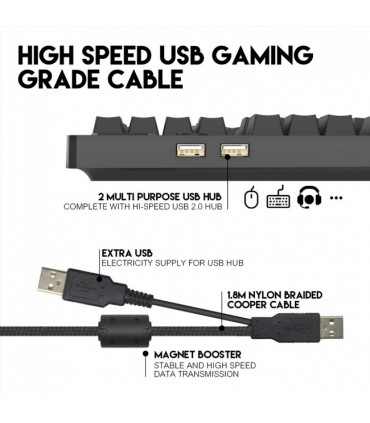 Teclado Mecânico Fantech Max Pro MK851 RGB (PT)