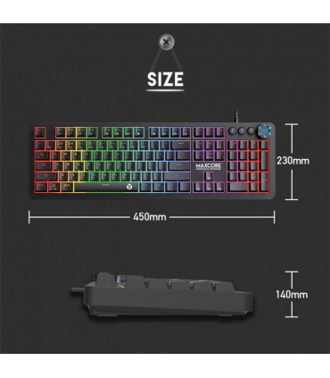Teclado Mecânico Fantech Max Core MK852 (PT)