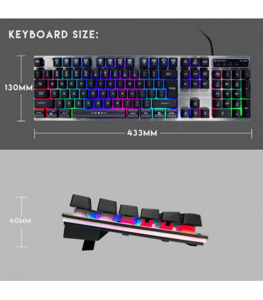 Teclado + Rato Fantech Major KX-302 (PT)
