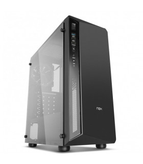 Caixa ATX Nox Infinity Atom RGB c/ Janela Preta