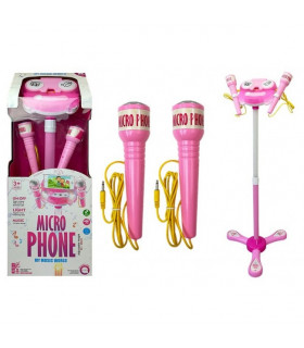Conjunto Micro Phone Karaoke Duplo